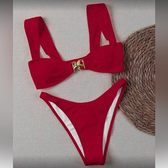 Red Bikini Set - Picture 2 of 5